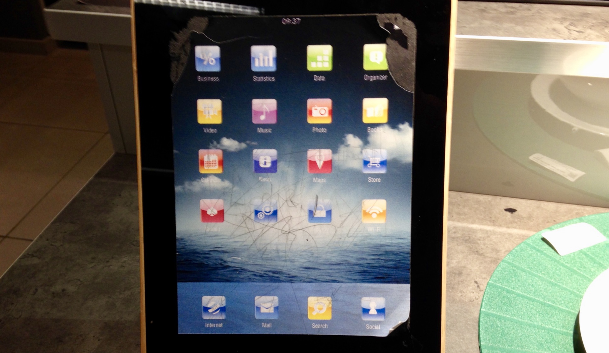 Facsimile di tavoletta per gli arredamenti Ikea